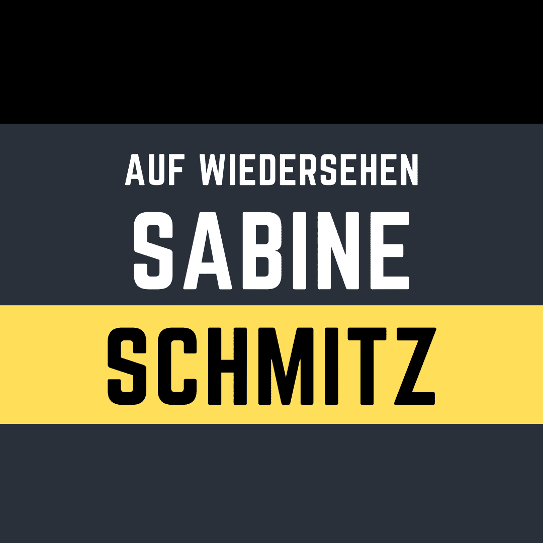 Auf Wiedersehen, Sabine Schmitz!