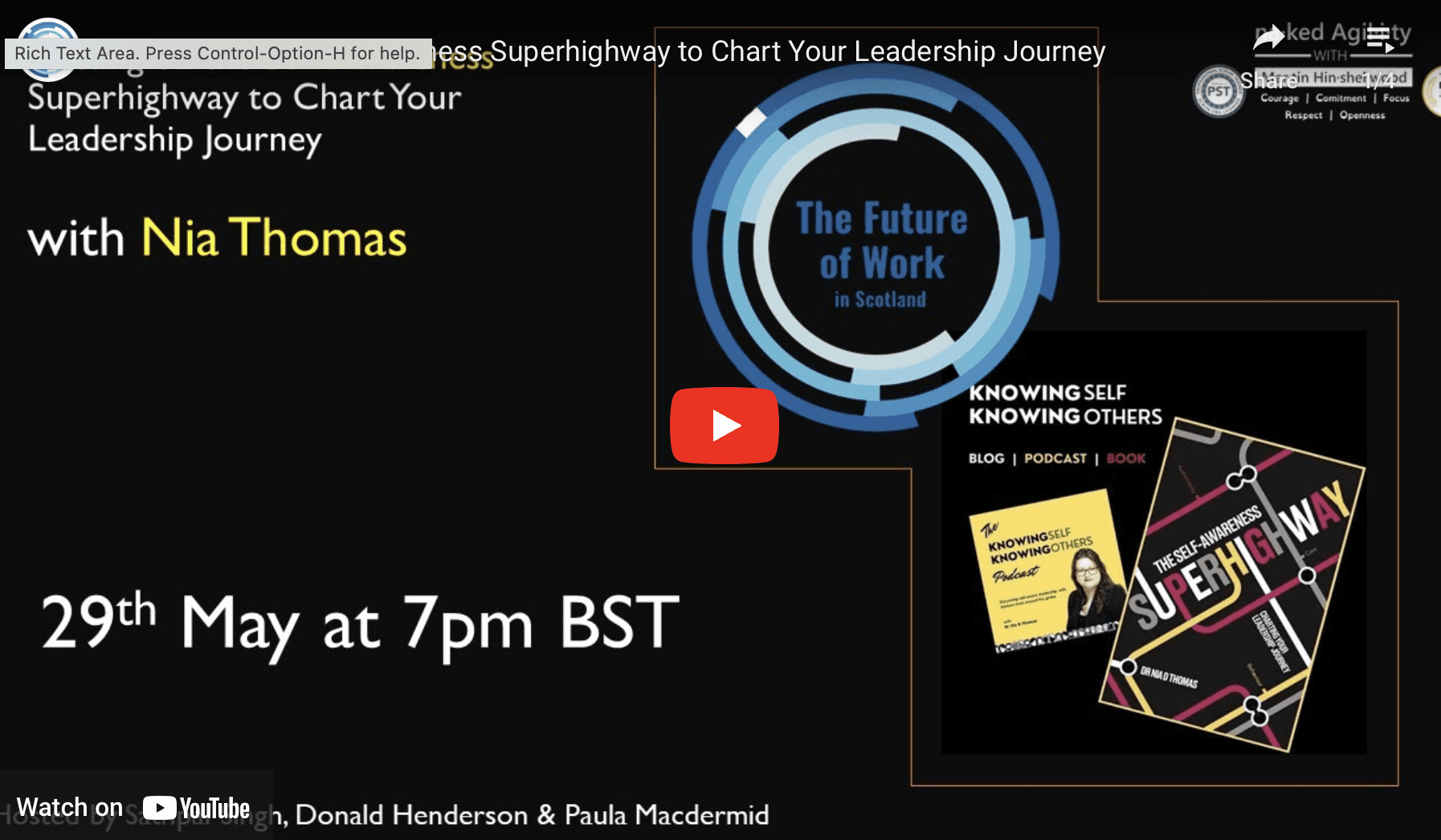 Future of Work Scotland Dr Nia D Thomas