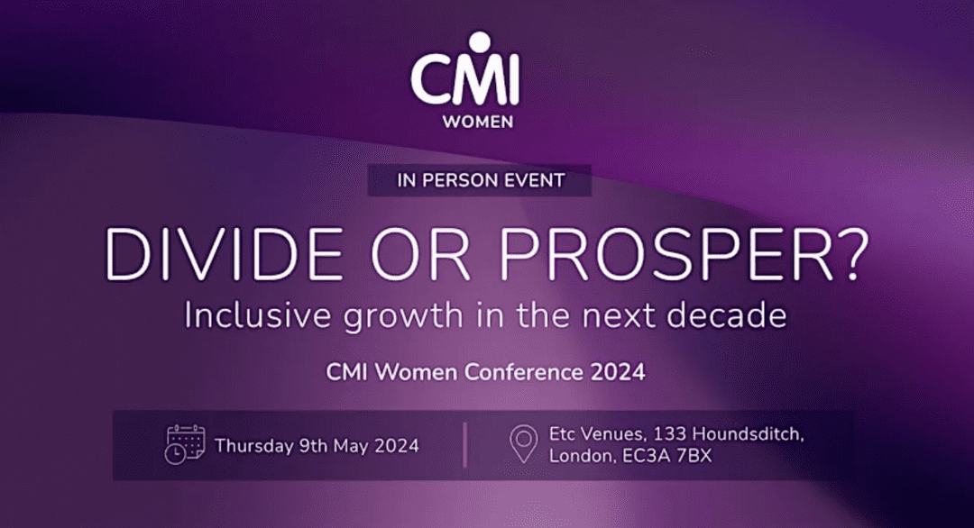 We might just save the world... Reflections on the CMI Women in Leadership Conference Dr Nia D Thomas