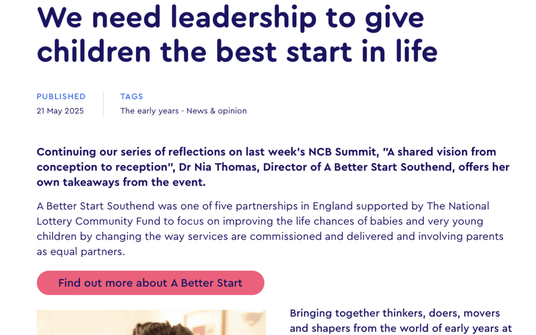 Dr Nia D Thomas, Director - A Better Start Southend