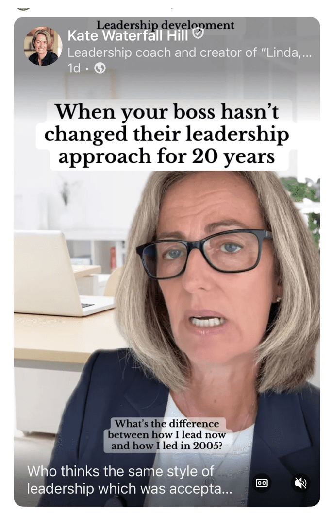 Kate Waterfall Hill as Linda the Bad Manager